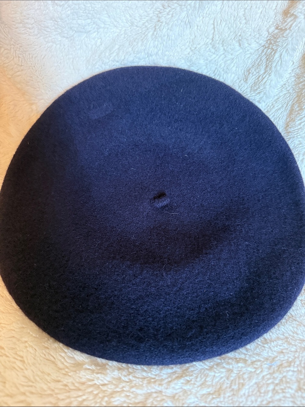 Men's Navy Wool Beret - Brand Unspecified